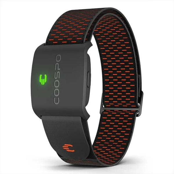 Coospo hw9 hrm sensor braçadeira monitor de freqüência cardíaca com zonas hr/caloriais para fitness correndo ble5.0 ant + para peloton, zwift, mahoo