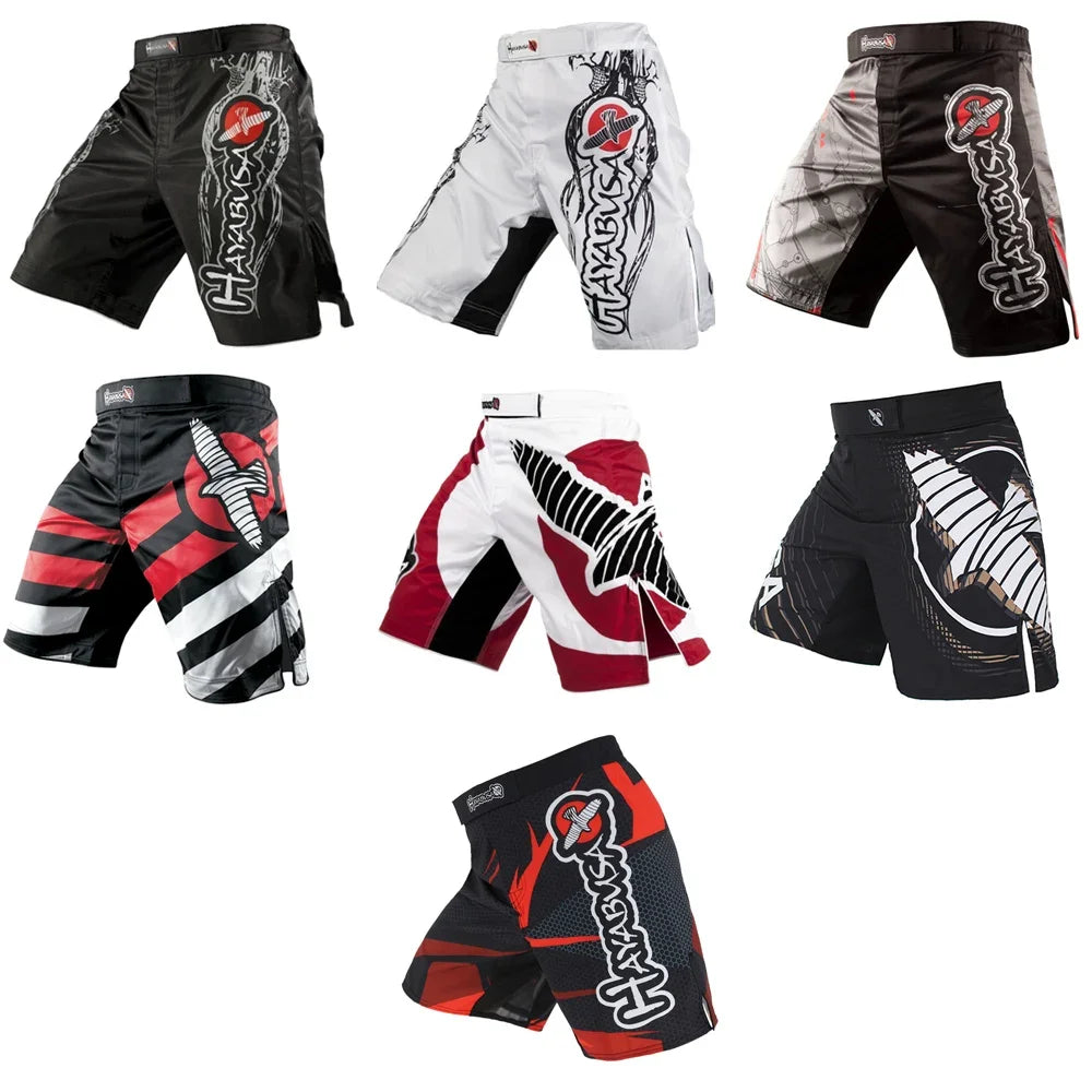 Mma dragão preto águia subtítulos esportes respirável treinamento de boxe mma curto kickboxing bixong shorts curto muay thai boxeo mma